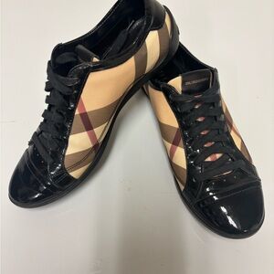 Burberry Women's Signature Check Sneakers, size 37